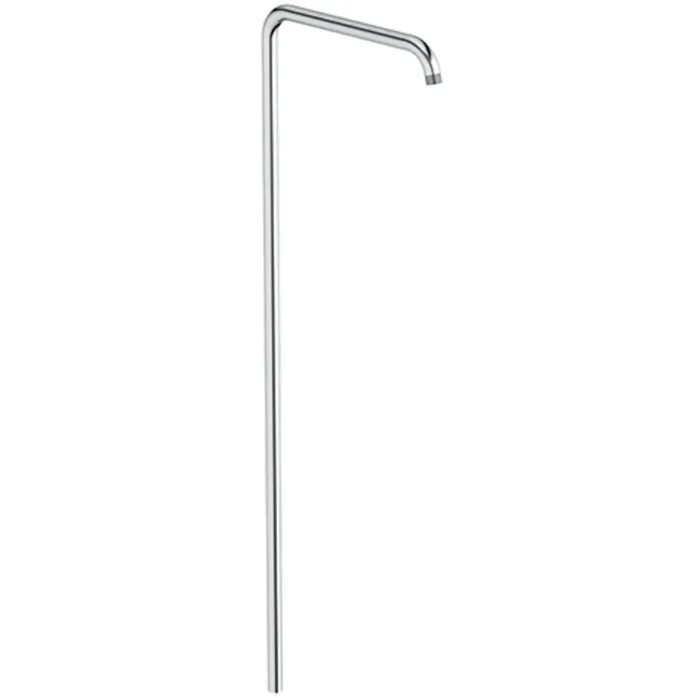 Helle, gerade Brausestange aus Edelstahl mit abgerundetem Ende, hängend montiert. Produkt von Ideal Standard, geeignet für die Badinstallation.
